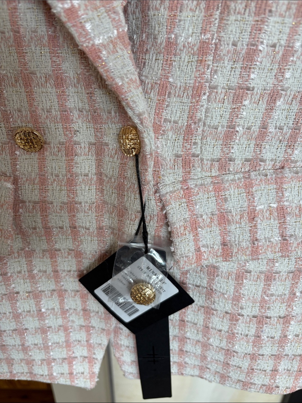 Mina Self Tweed Blazer - Picture 4 of 5